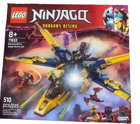 LEGO Ninjago 71833 Ras and Arin's Super Storm Jet - NEW - SEALED