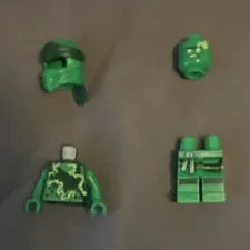 LEGO NINJAGO Green Ninja Minifigure w/ Helmet Head Torso Legs 2014