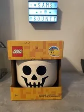Lego Halloween Skeleton Small Storage Head Candy Dish Bowl Storage New