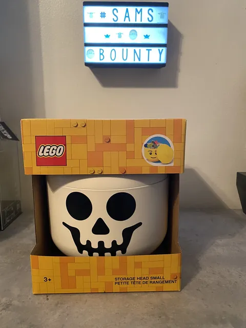 Lego Halloween Skeleton Small Storage Head Candy Dish Bowl Storage New