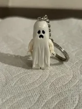 LEGO Monster Fighters Ghost Glow in The Dark Minifigure Minifig Key Chain RARE!