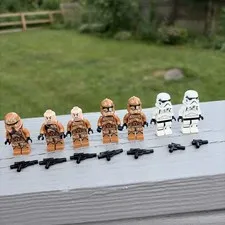LEGO Star Wars Phase 2 Geonosis Clone Trooper Minifigures Lot 