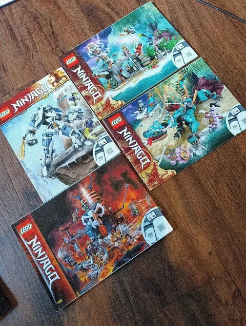 LEGO The Ninjago manual Lot of 4 (Manuals Only)