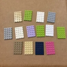 Lot Of 14 LEGO Plates 4x6
