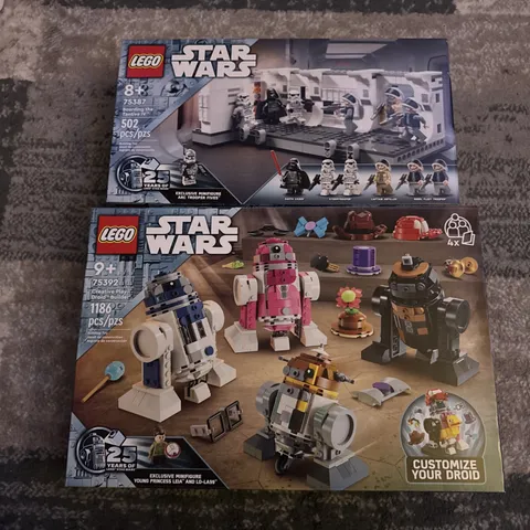 LEGO 75392 and 75387 Boarding the tantive and Droid Builder - New