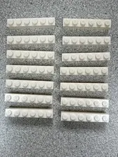 14 pcs LEGO Parts - White Brick 1 x 6 - No 3009