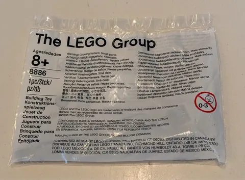 LEGO 8886 Technic Power Functions Extension Wire 20cm NEW in Package