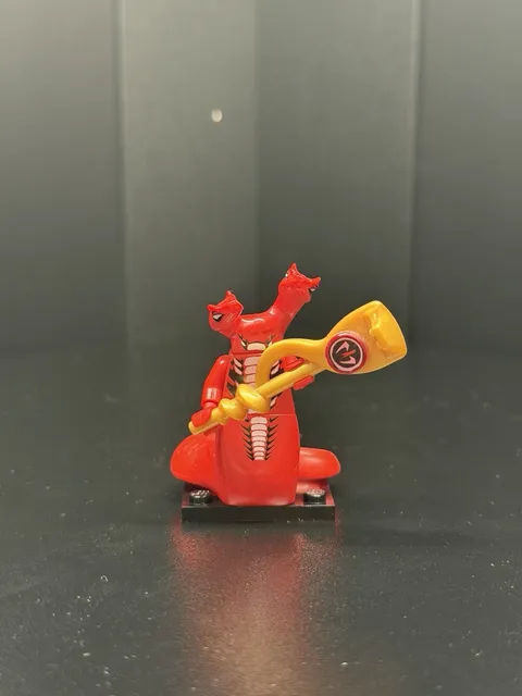 Lego Ninjago Fangtom Minifigure 9445 Rare EUC W/ Staff