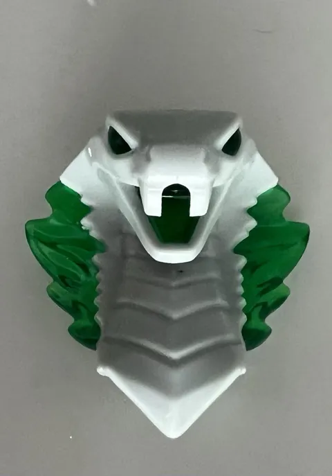 LEGO Snake Minifigure Head Part Cobra Translucent Green Grey Harry Potter 76389