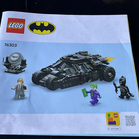 LEGO BATMAN TUMBLER BATMOBILE #76303, INSTRUCTION MANUAL ONLY PRINTED 2025. (j)