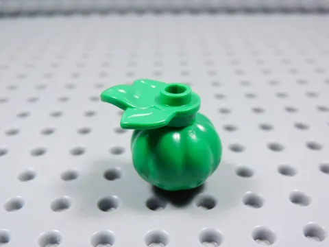 LEGO Bright Green Pumpkin w/ Leaf Plant Food Minifig BS