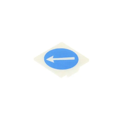 1x LEGO Electric Light Brick Clip-On 2x2 Milky White Arrow Blue 2384pb06