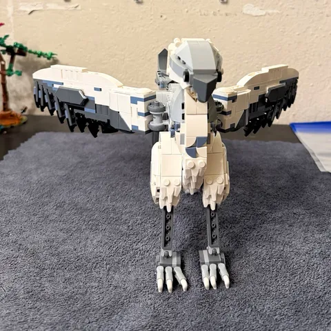 LEGO White Owl Animal Bulk Lot 636 Pieces White/Gray/Black Polybag