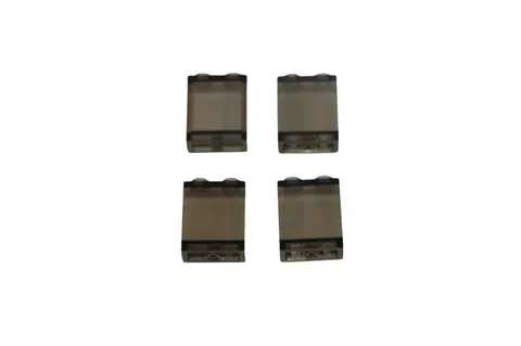 4 Lego® TRAIN Railway 9V RC Window for Waggon Carriage 2x2 DARK SMALL