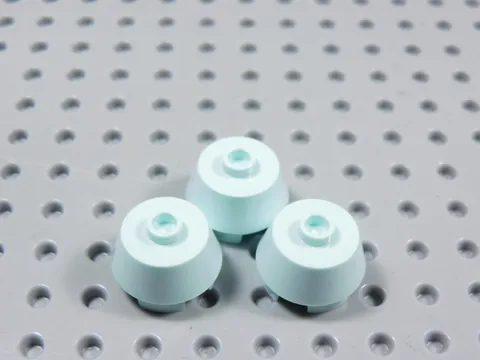 LEGO Lot of 3 Aqua 2x2 Round Dome Bricks w/ Stud BM