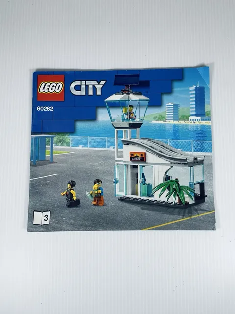 Lego City 60262 Air Traffic Control Tower Paper Booklet 3 Slightly Used