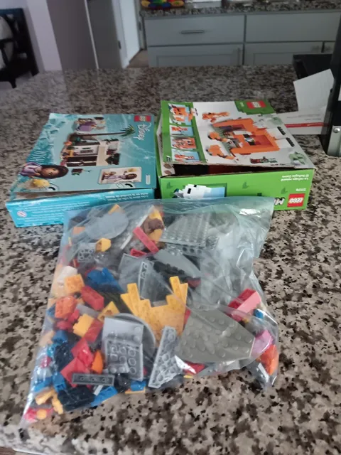 Legos Disney- Minecraft Not Sure If All Pieces Are Ther - One Pound Of Loose...