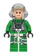 LEGO A-wing Rebel Pilot Minifigure 75427 Throne Room Duel & A-wing NEW