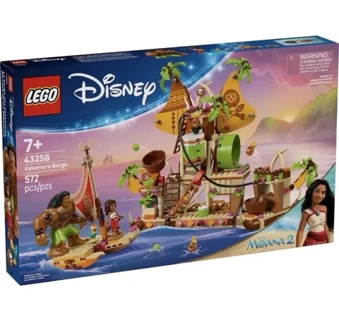 LEGO Disney Moana 2 Kakamora Barge 43258 Building Kit (572 Pieces) NEW SEALED