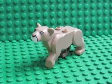 LEGO Mountain Lion Minifigure Animal City 60174 Lioness Dark Tan LN22