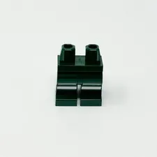 970c00pb1863 LEGO Minifigure Hips Legs Silver Reflective Stripe Earth DARK GREEN