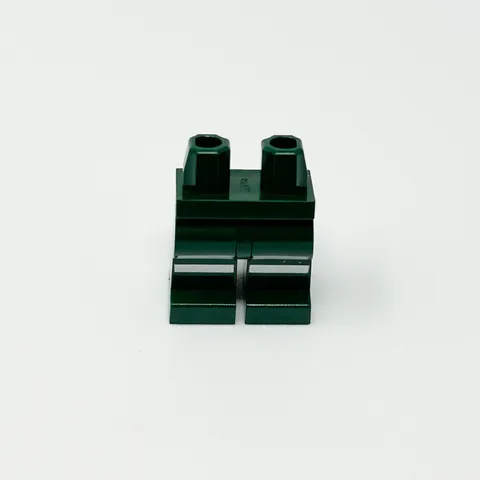 970c00pb1863 LEGO Minifigure Hips Legs Silver Reflective Stripe Earth DARK GREEN