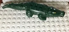 LEGO Alligator / Crocodile Minifigure Dark Green Water Animal Swamp Sea Creature