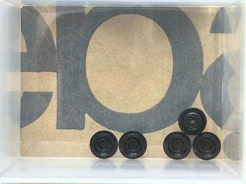 LEGO Parts - Black Plate, Round 1 x 1 - No 4073 - QTY 5