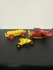 3x Lego Duplo Sea Plane Vintage Airplane with Prop propeller Piece HTF