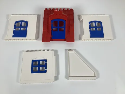 Lego Duplo House Parts Walls Roof Windows Doors Lot