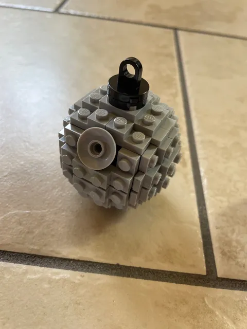 Instruction Manual for Lego Custom Christmas Holiday Tree Death Star Ornament