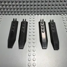 LEGO Lot of 4x 30407 14137 1x8 Hinge Plate Black