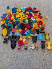 Lego Duplo Large Lot Of Bricks, Minifigures, Vehicles, Rare Parts, Great Value 