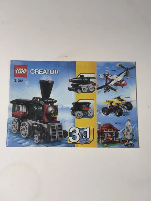 LEGO Creator 3in1 Mini 31015 Emerald Express Train INSTRUCTIONS ONLY