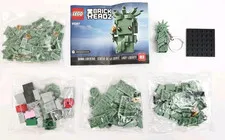 LEGO 40367 BrickHeadz Statue of Liberty Open Box & Lady Liberty Keychain Gift 