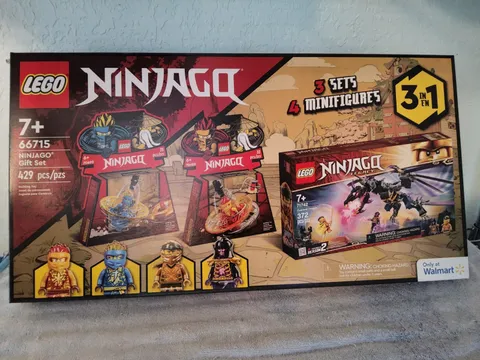 LEGO NINJAGO SET #66715 NINJAGO GIFT SET- 3 IN 1 BOXED SET, RARE  FACTORY SEALED