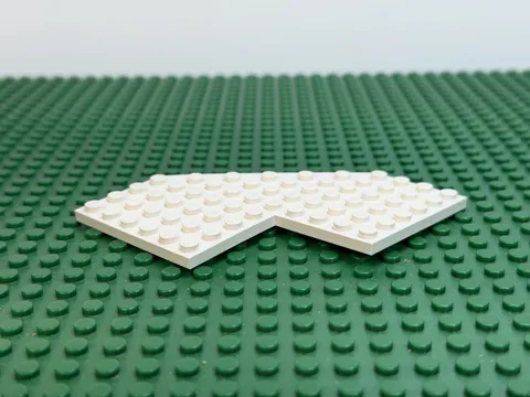 LEGO White Wedge Plate 10x10 w/4x4 Cutout Cut Corner 6990 1490 6953 6958 #2401