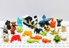 LEGO Animal Minifig Lot Dog Cat Pig Rabbit Turtle Rare Dragon Crab Fish 🔥 Items