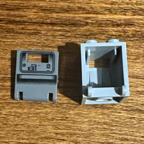LEGO Star Wars - RARE vintage gonk droid printed piece and clip box
