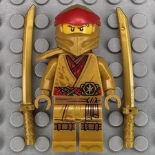 Lego Ninjago Minifigure NJO0650 Kai 10th Anniversary Golden Ninja