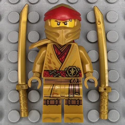 Lego Ninjago Minifigure NJO0650 Kai 10th Anniversary Golden Ninja