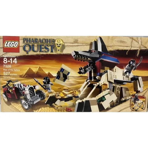 New NIB  LEGO 7326 Pharoah's Quest Rise of the Sphinx set minor edgewear HTF