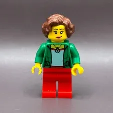 LEGO Minifigure Female twn399 Creator Caravan 31108 Green Jacket