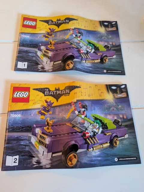 LEGO Instruction Manuals Batman LEGO 70906 instruction Manuals 1 & 2