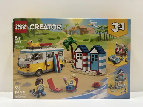 LEGO Creator Beach Camper Van 31138 Yellow New 3-in-1 Building Set Discontinued