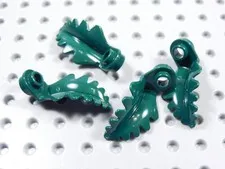 LEGO Lot of 4 Dark Green 1x1 Round w/ Curved Leaf Plants Minifig BJ