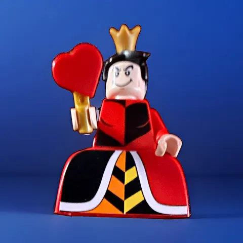 LEGO Disney Minifigures Queen of Hearts Minifigure with Crown Heart Scepter