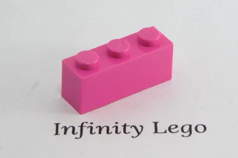 20 LEGO Dark Pink Brick 1 x 3 (3622) - (20 Pieces)