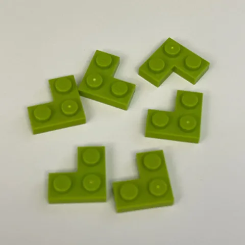 Lego 2420 Lime Green Replacement Parts Pieces Lot of 6