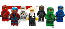 LEGO Minifigure Ninjago Lot Set Bulk Sale Lloyd Jay Kai Zen Cole